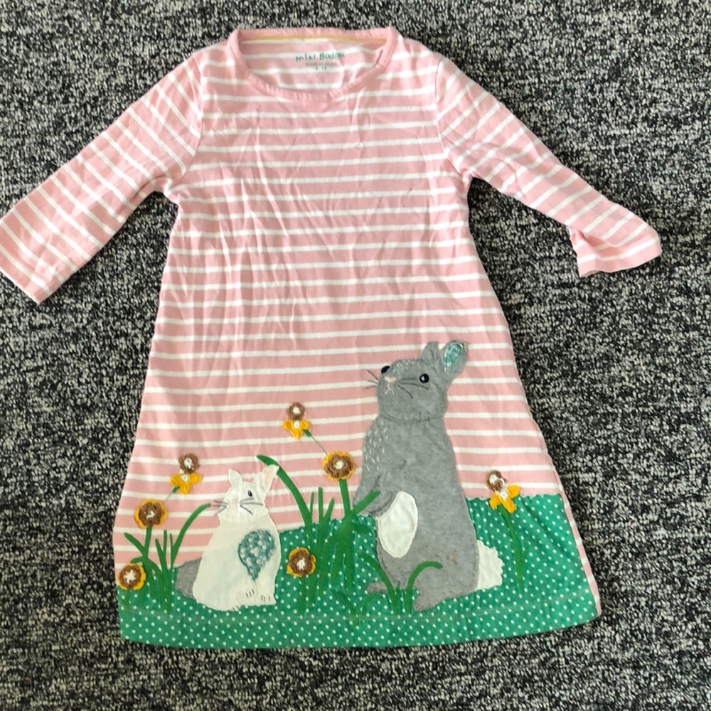Mini Boden bunny dress size 6/7